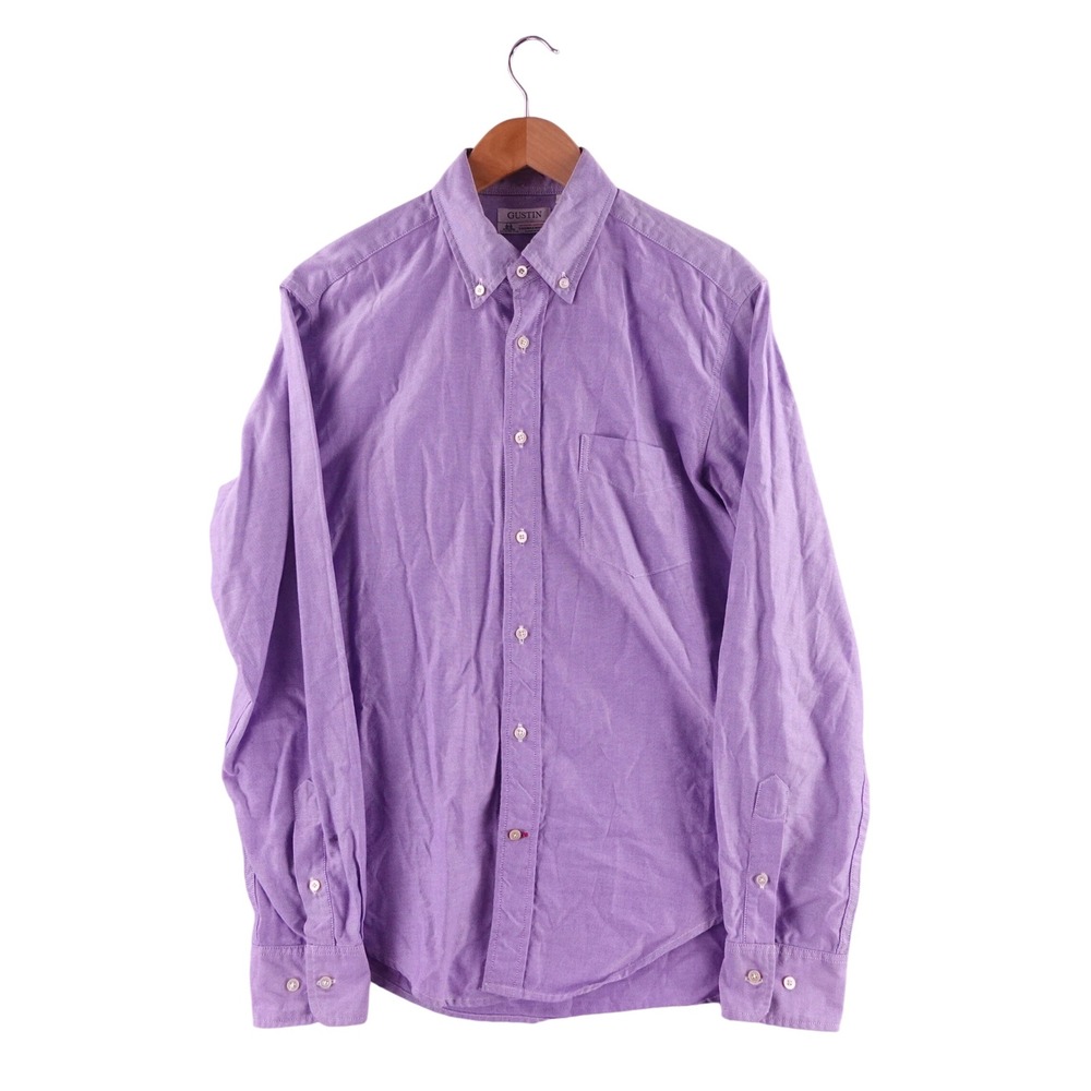 Gustin Thomas Mason Mens Large Superfine Purple Oxford Button Down Shirt